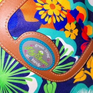 Lily Bloom Colorful Canvas Crossbody Bag Purse with Adjustable Strap